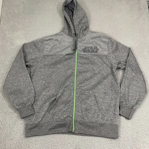 Star Wars Hoodie Men 2XL Gray Full Zip